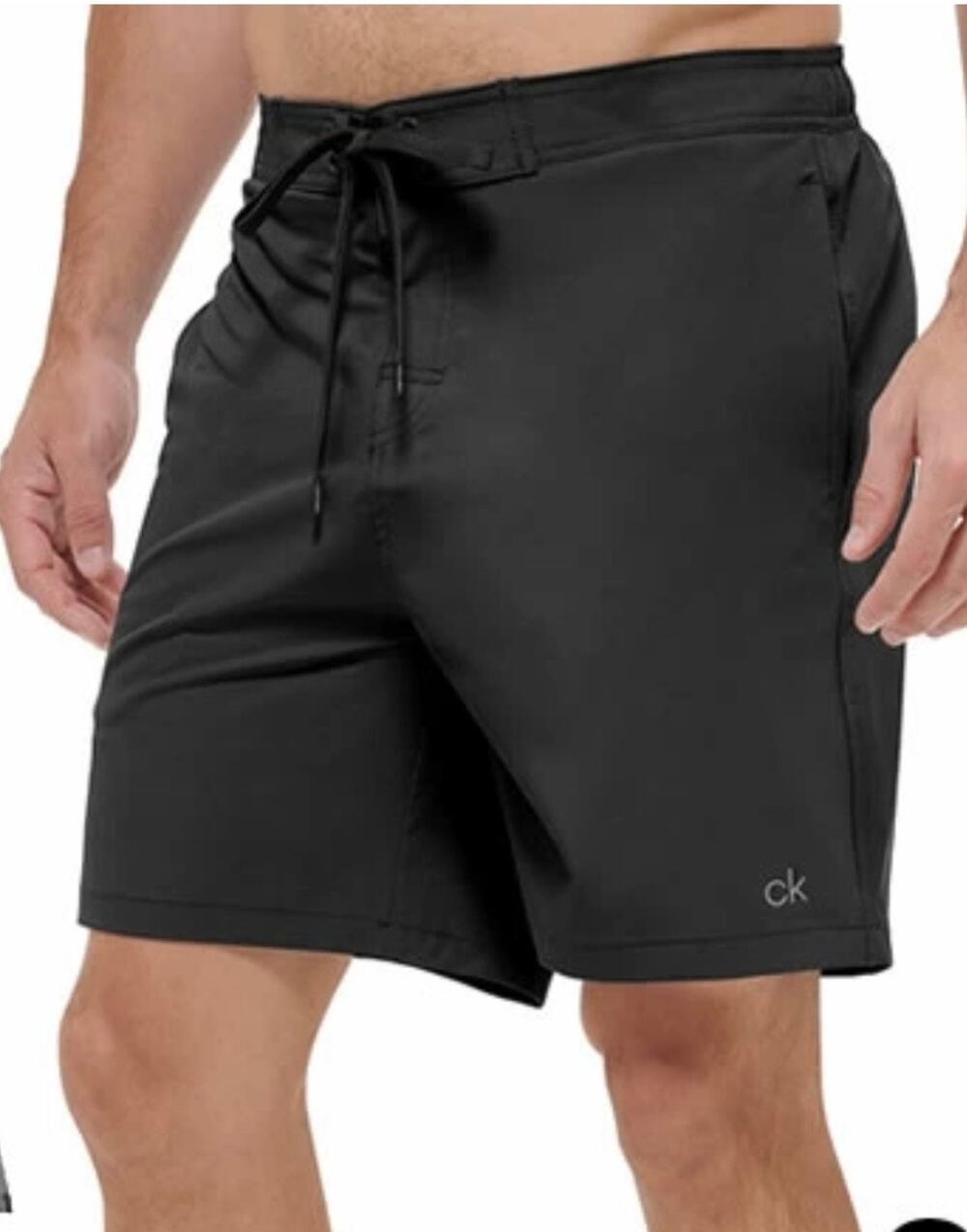 Calvin Klein Black Board Shorts Swim Trunks Boardshorts L NWT